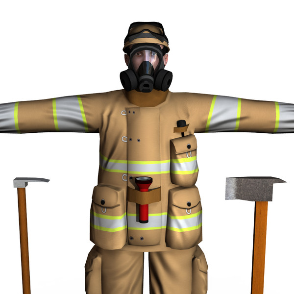 3d fireman 01 - Fireman 01 by ignisfatuus